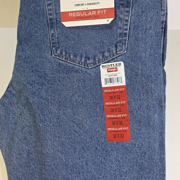 Rustler By Wrangler Regular Fit Jeans Mens Size 38x32 - Picture 2 of 5